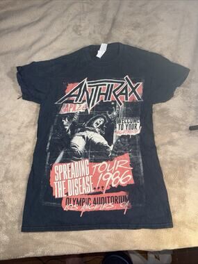 ANTHRAX: TOUR T-SHIRT. 30 Year Anniversary of “Spreading The Disease” Tour Men S